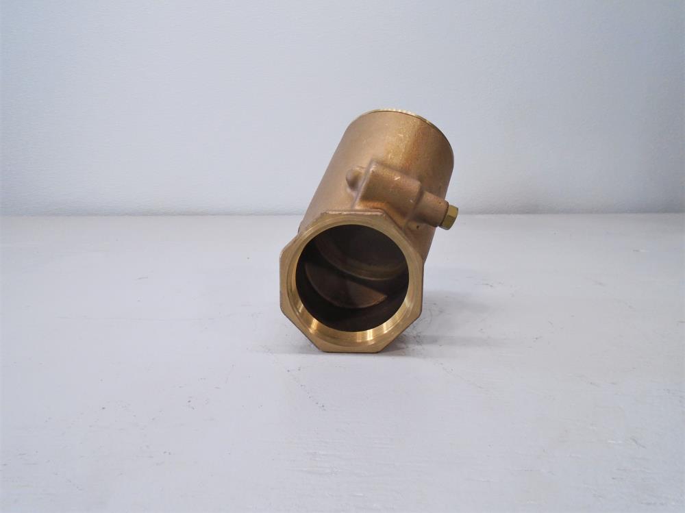 Kitz 3" NPT Y-Pattern Swing Check Valve, Bronze, 125S, 200 WOG